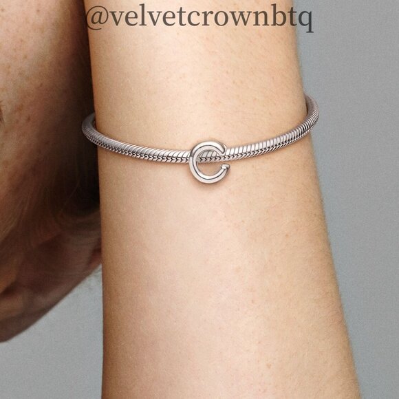 Pandora Letter C Alphabet Charm - Picture 5 of 6